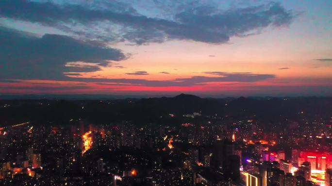 重庆航拍夜景