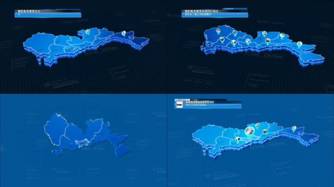 科技商务深圳三维地图