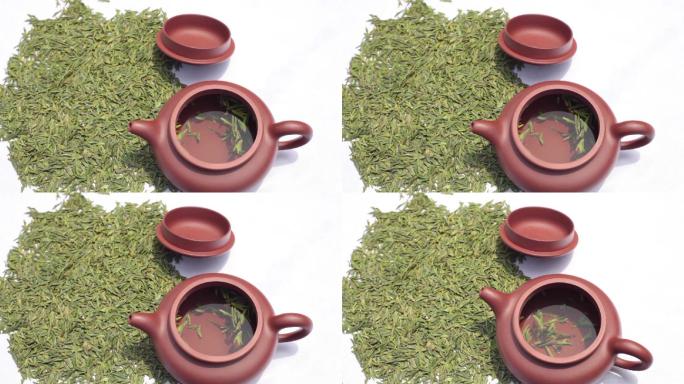 茶叶茶壶摆放定版使用茶广告绿茶