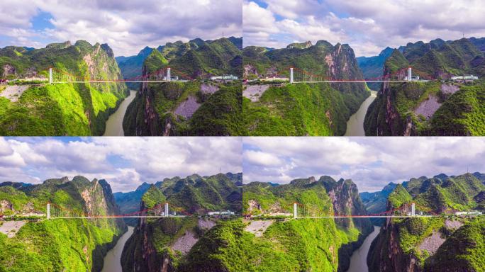 贵州北盘江大桥延时摄影