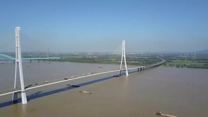 南京第三长江大桥航拍