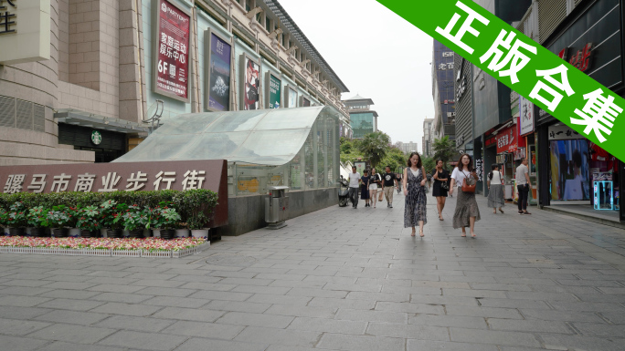 合集_西安骡马市商业步行街4K延时