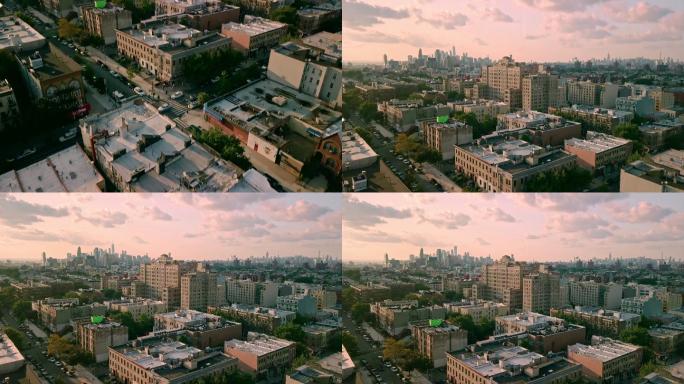 城市风景4k航拍