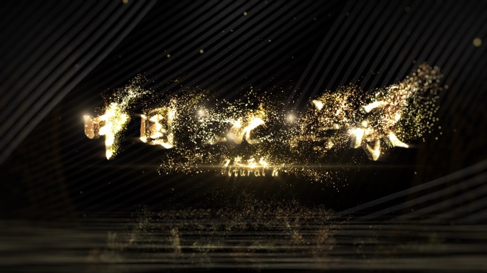 中国风金色历史片头AE模板