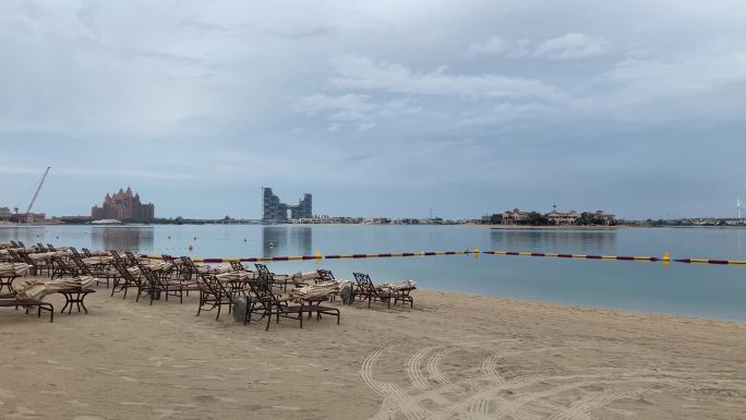 沙滩，海水浴场，迪拜风景