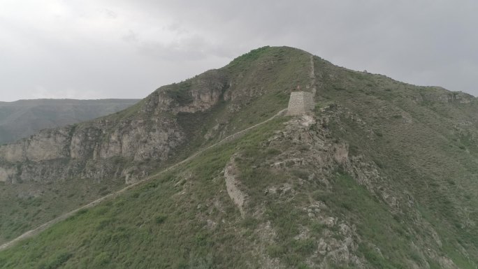 航拍山西岢岚宋长城