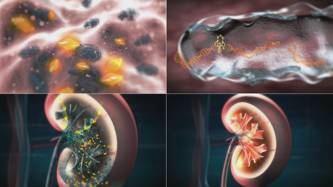 药物进入肾脏剪断病菌DNA