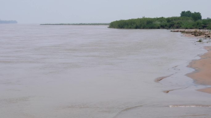 4K黄河河面水流02