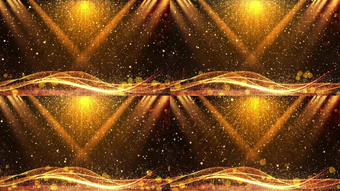 4K金色粒子视频31-无缝循环