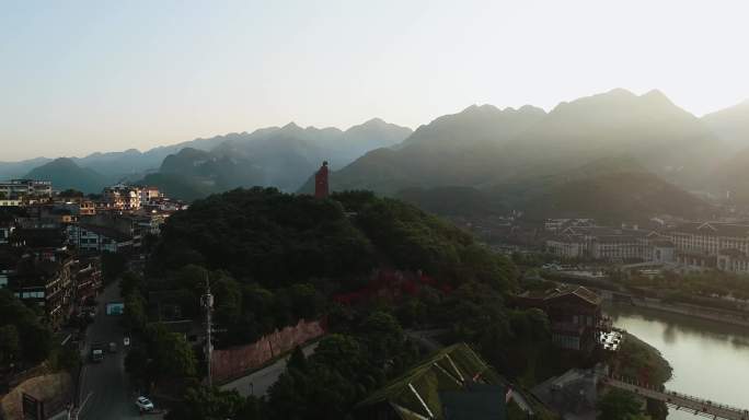 茅台镇航拍茅台镇茅台酒贵州茅台