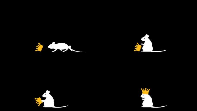 mg老鼠带王冠-alpha通道