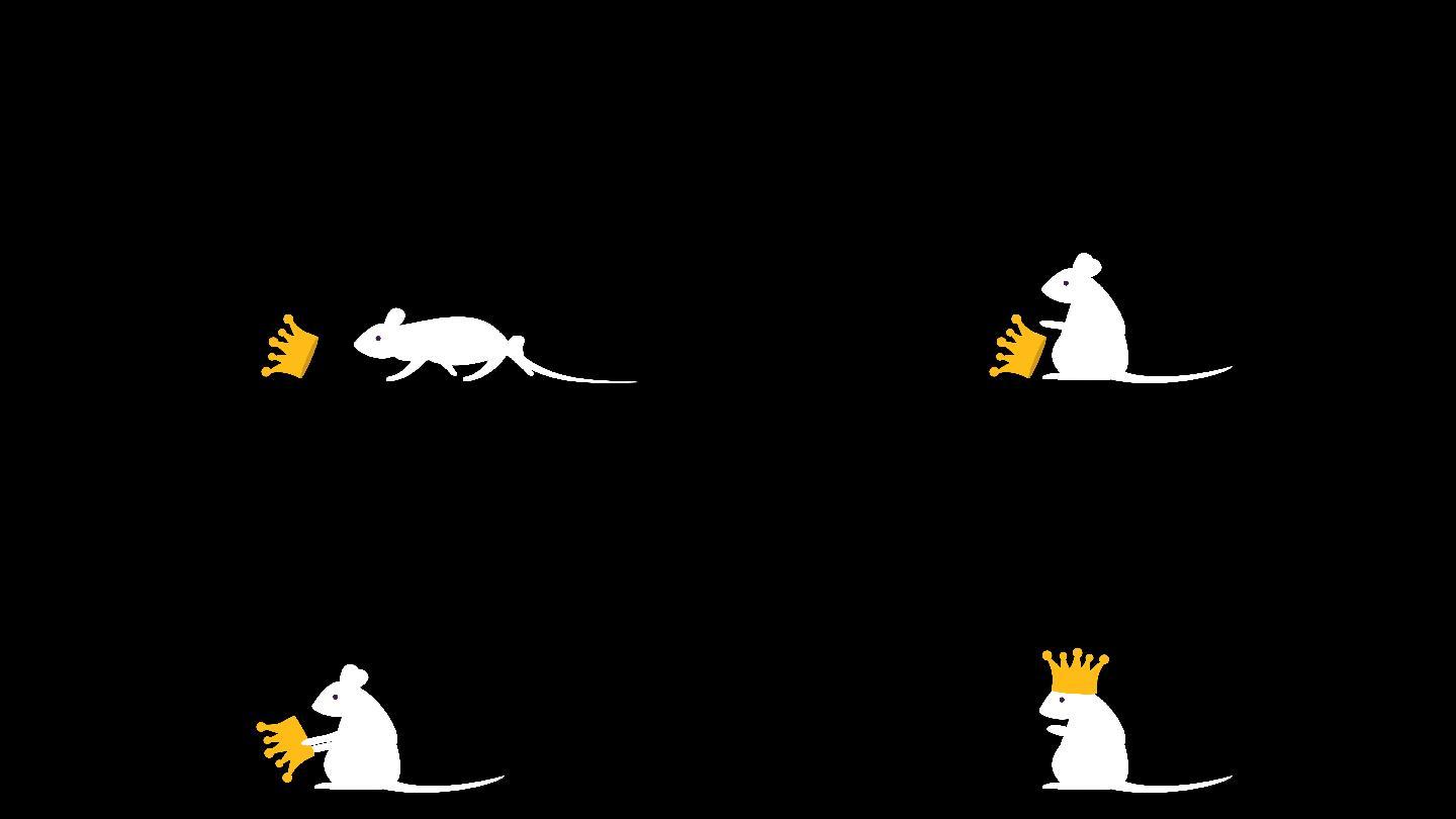 mg老鼠带王冠-alpha通道