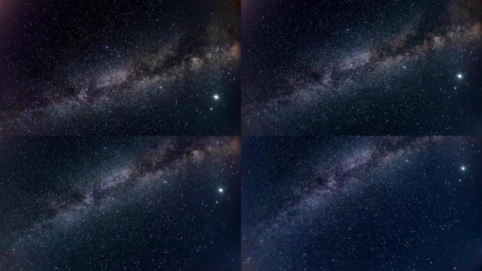 4K银河星空流星卫星轨迹【延时】
