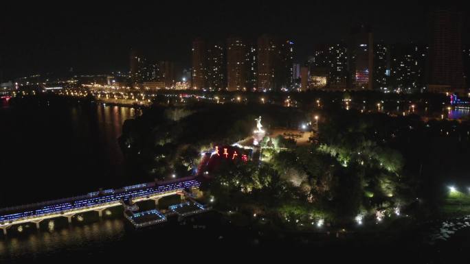 云南玉溪城市夜景