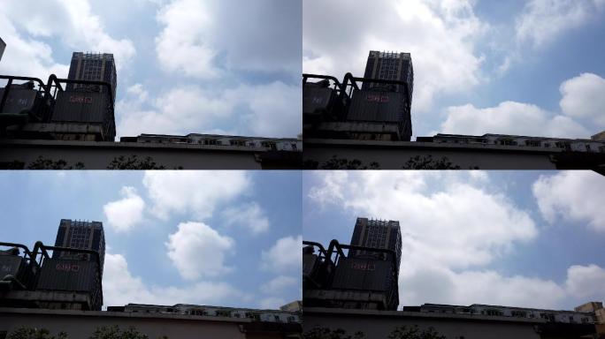 1080p上海虹口区延时天空