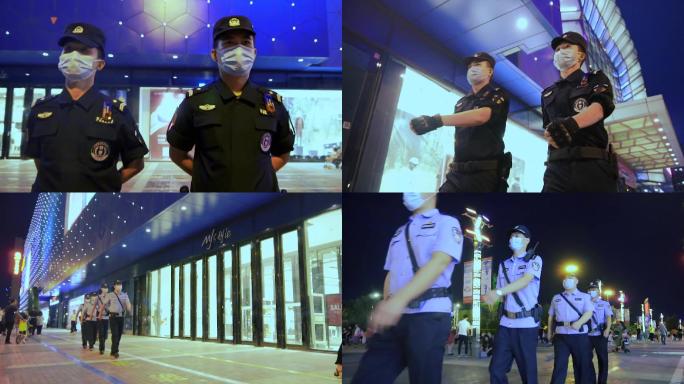 特巡警民警巡逻100帧升格