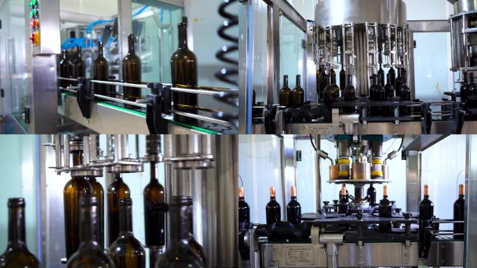 葡萄酒红酒源工厂灌装工厂生产流水线