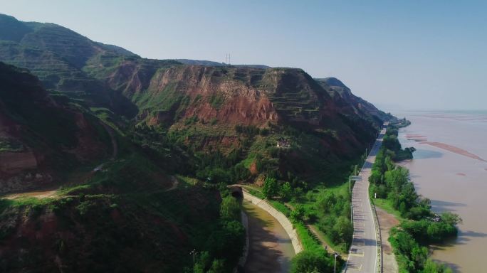 4K陕西合阳黄河魂风景区10