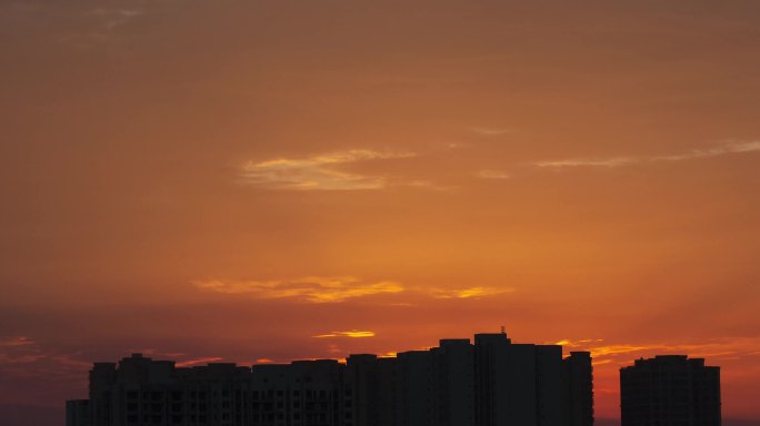 6.28延时摄影阳台上的夕阳