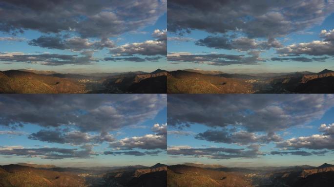 4K晚霞天空云层