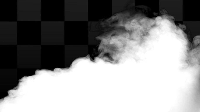 云层烟雾翻滚烟雾（带通道）