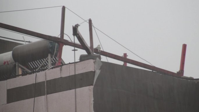 大雨下雨雨季小区悲伤伤感汽