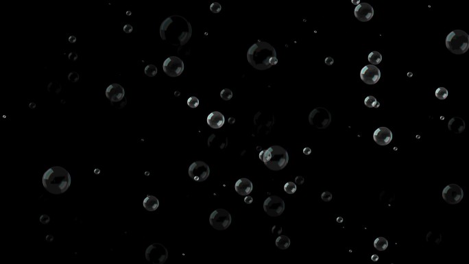 水泡泡特效水底气泡alpha透明通道