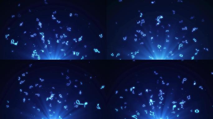 4K音符音乐舞台循环