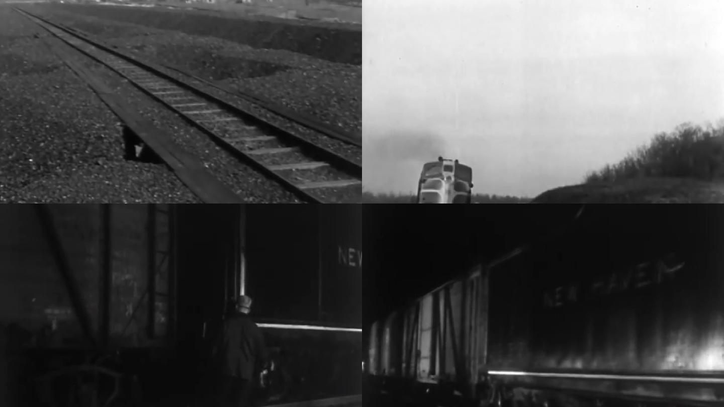 上世纪铁路运输、露天煤场