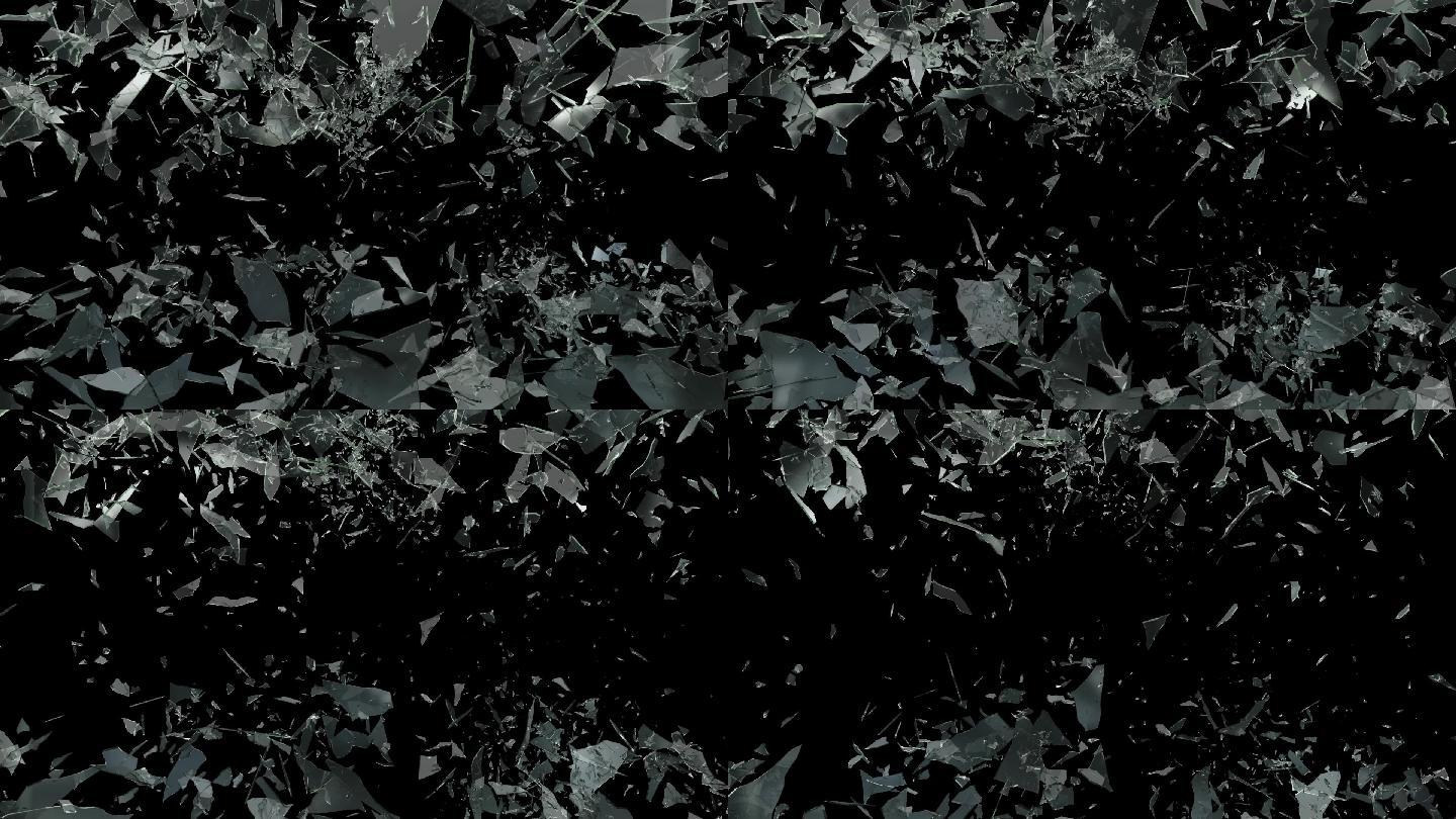 玻璃破碎效果视频素材