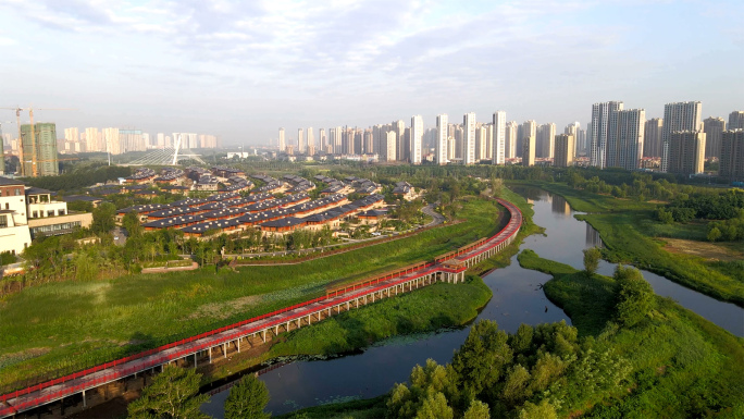 4K航拍沈北蒲河湿地