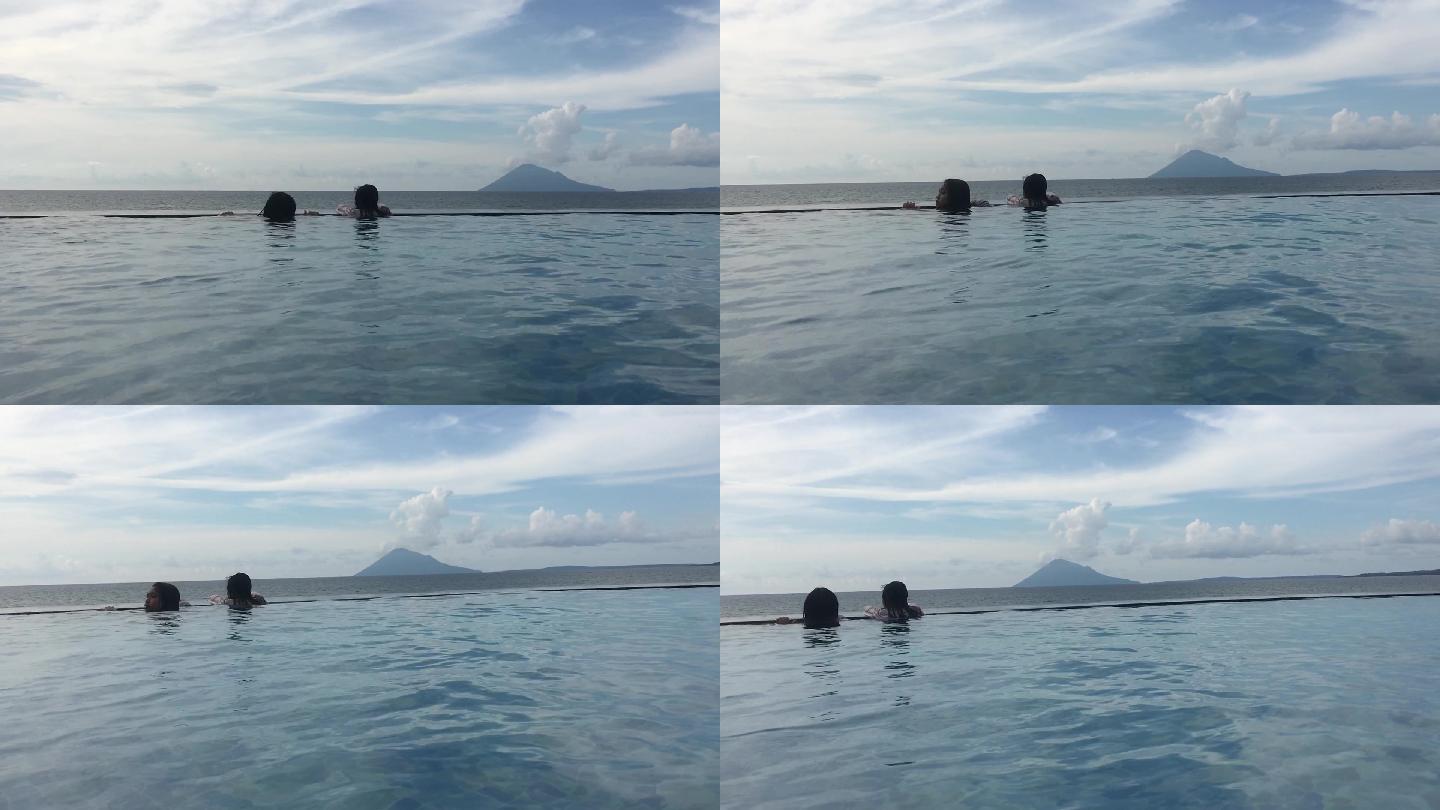 印尼美娜多海岛与大海