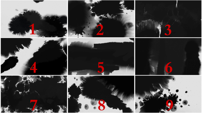 九款水墨转场素材包-带通道