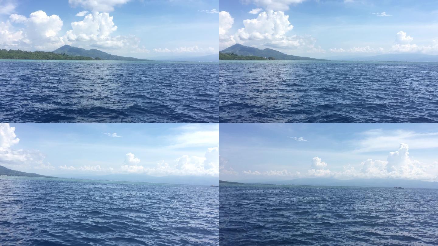 印尼美娜多海岛与大海