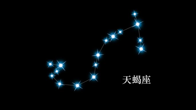 十二星座——天蝎座视频素材