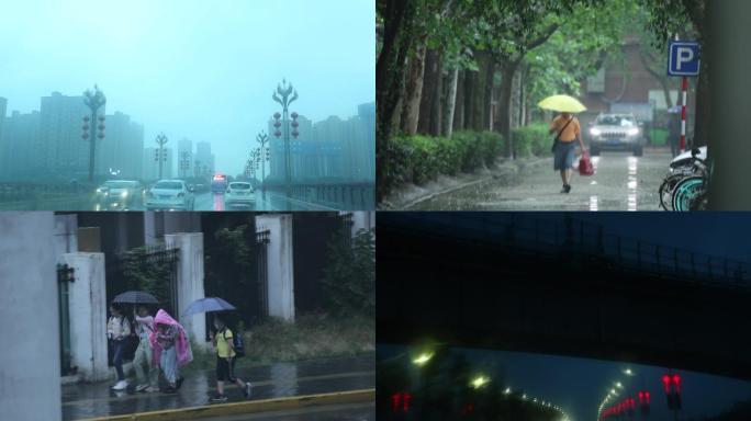 城市下雨