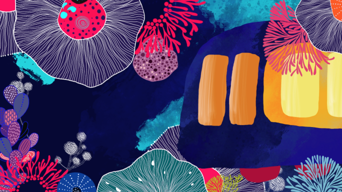 花海中追火车动画循环