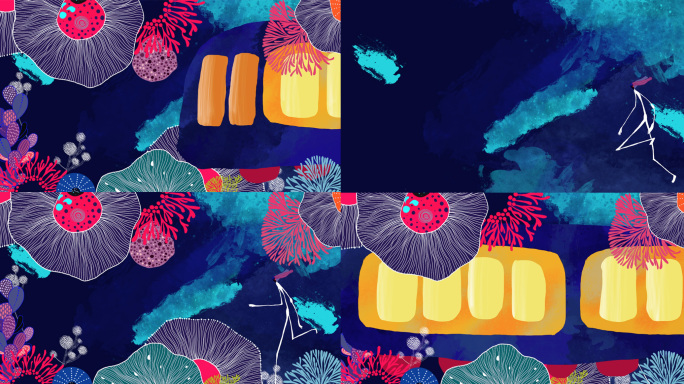 花海中追火车动画循环