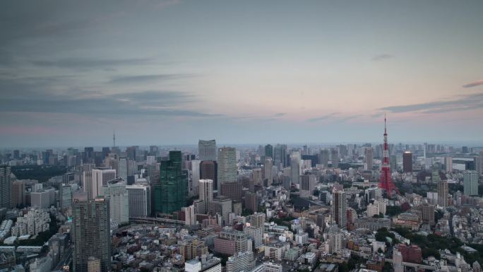 城市延时拍摄夜晚的城市城市夜景