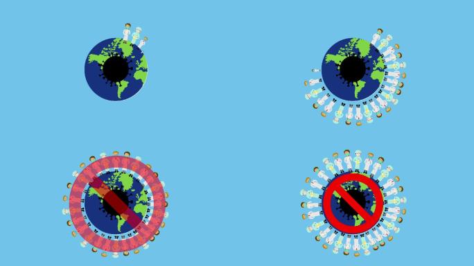 全球医护共同抗疫MG动画