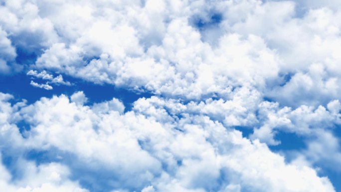 天空云海穿梭动画-蓝天白云大气白云背景
