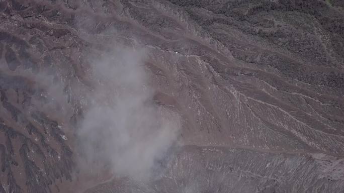 4k高清航拍印尼活火山