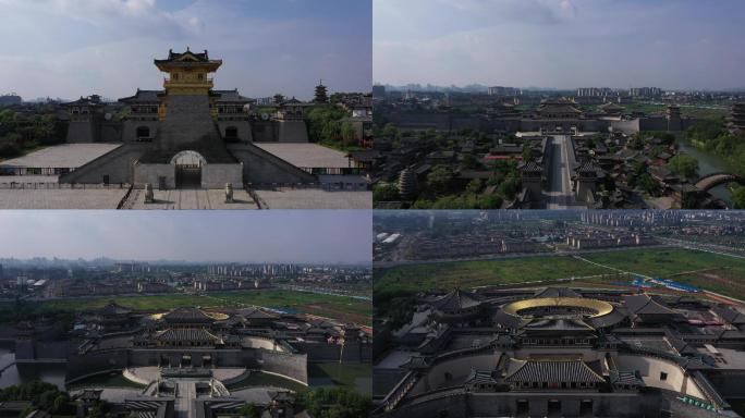 4K-原素材-中国唐城影视基地航拍1