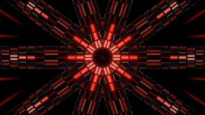 4k电子红色条状光效闪烁系列
