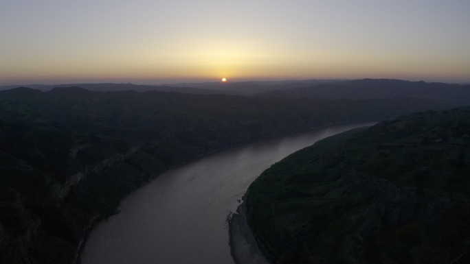 陕北榆林太极湾黄河