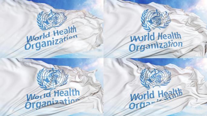 4K世界卫生组织旗子