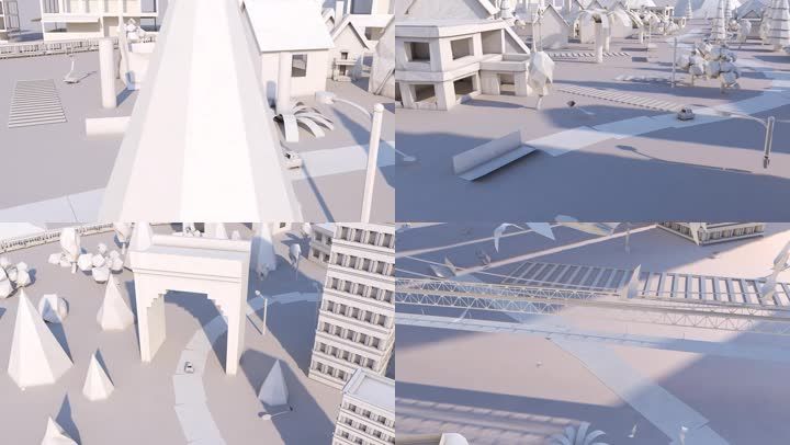 折纸城市C4D工程