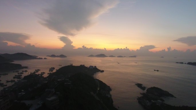 浙江温岭千年曙光碑航拍