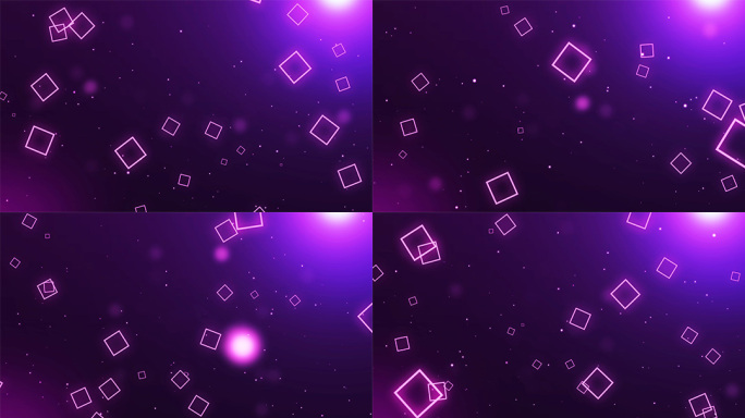 粉红唯美梦幻正方形方块LED背景视频