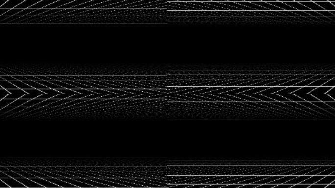 宽屏黑色空间感网格动画通道视频-无缝循环
